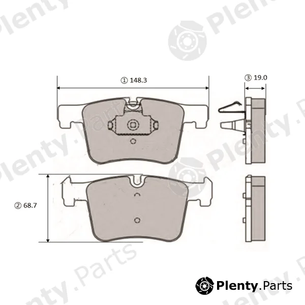 CTR GK1464 — Brake Pad Set, disc brake