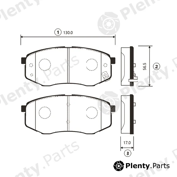 CTR GK0495 — Brake Pad Set, disc brake