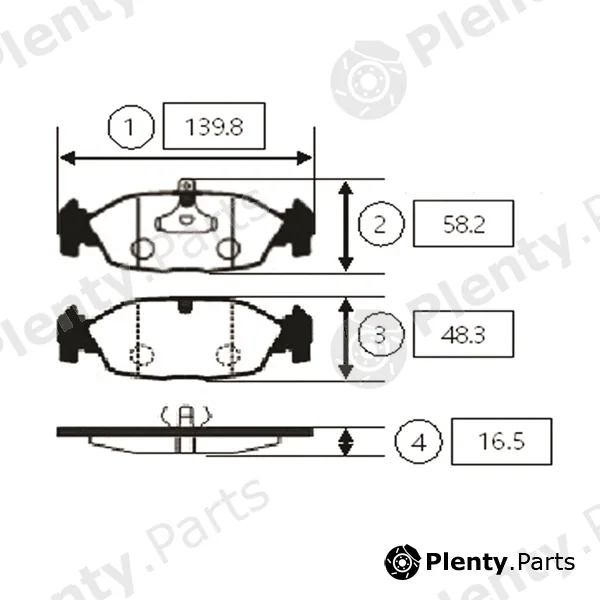 CTR GK0247 — Brake Pad Set, disc brake