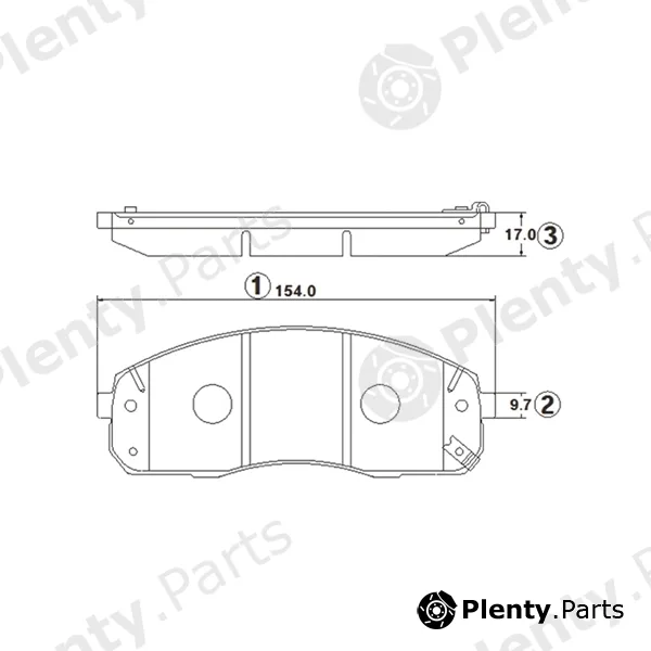 CTR GK1382 — Brake Pad Set, disc brake