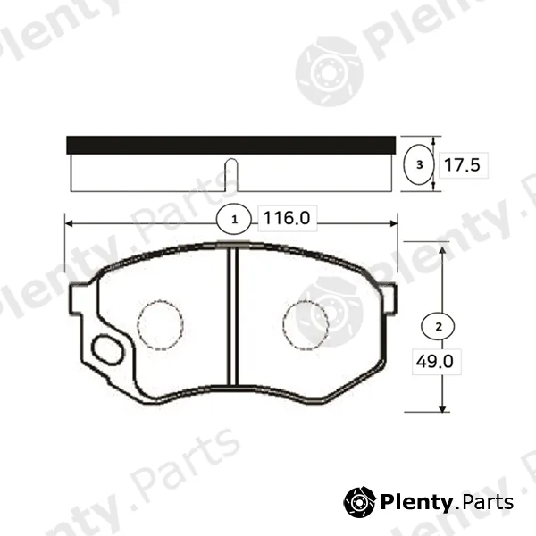 CTR GK0755 — Brake Pad Set, disc brake