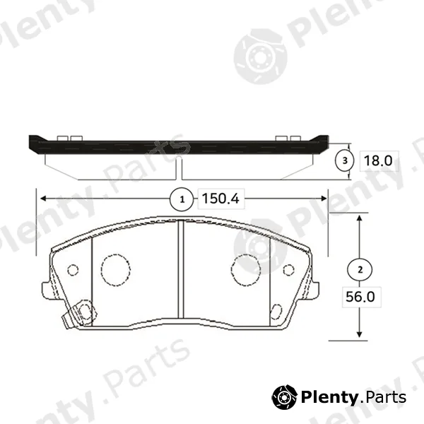 CTR GK0099 — Brake Pad Set, disc brake