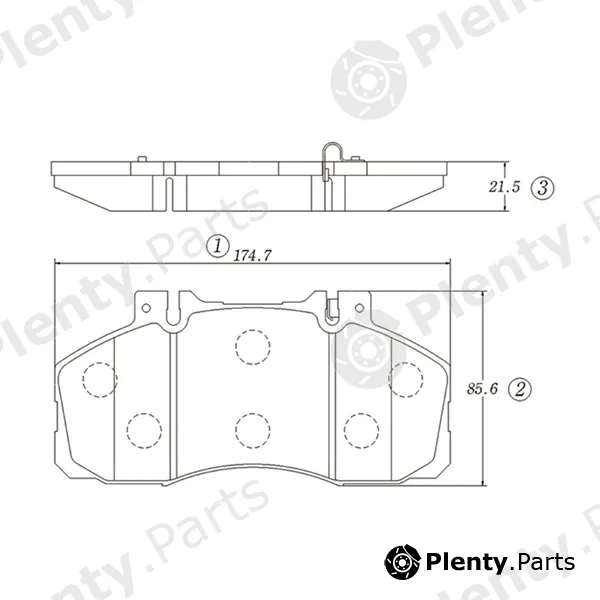 CTR GK0506 — Brake Pad Set, disc brake