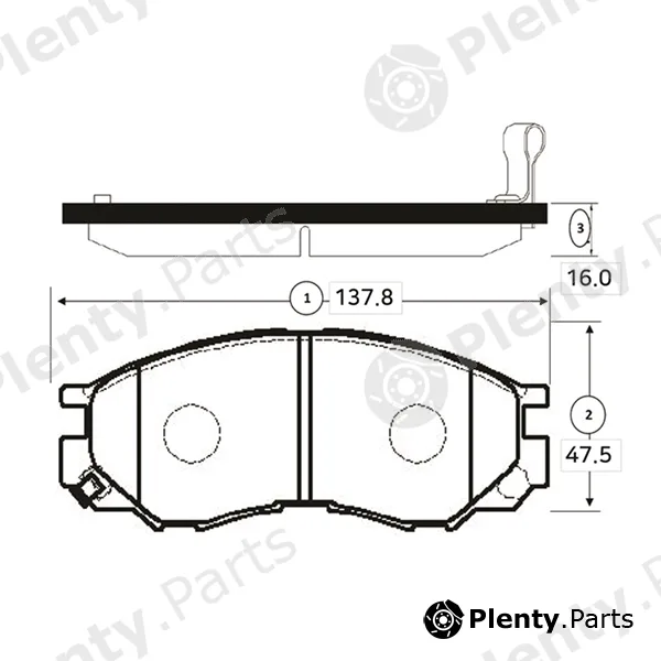 CTR GK0620 — Brake Pad Set, disc brake