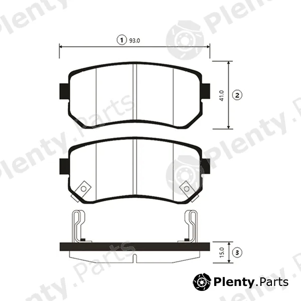 CTR GK0542 — Brake Pad Set, disc brake