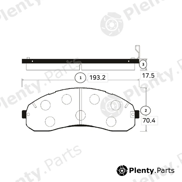 CTR GK0523 — Brake Pad Set, disc brake