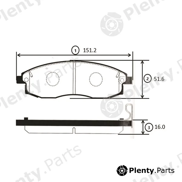 CTR GK0583 — Brake Pad Set, disc brake