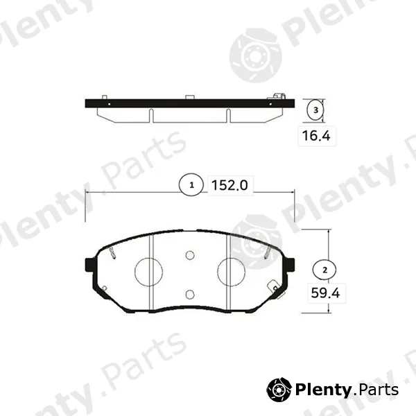CTR GK1351 — Brake Pad Set, disc brake