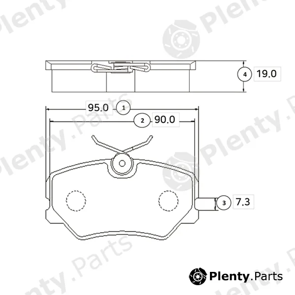 CTR GK0859 — Brake Pad Set, disc brake