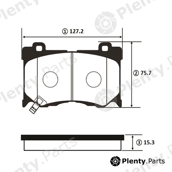 CTR GK0739 — Brake Pad Set, disc brake