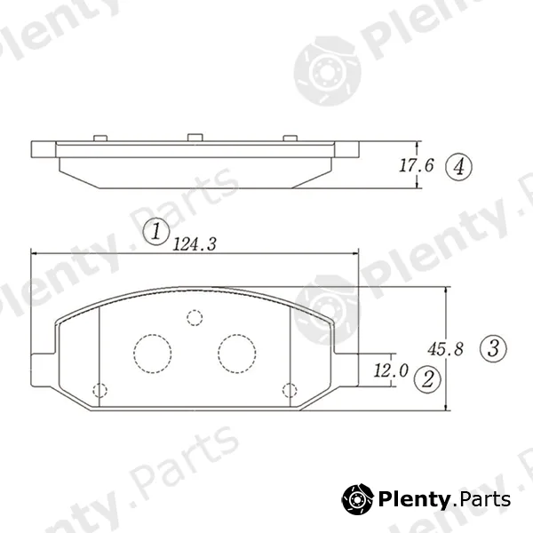 CTR GK0308 — Brake Pad Set, disc brake