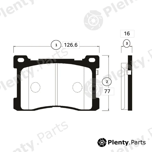 CTR GK0505 — Brake Pad Set, disc brake
