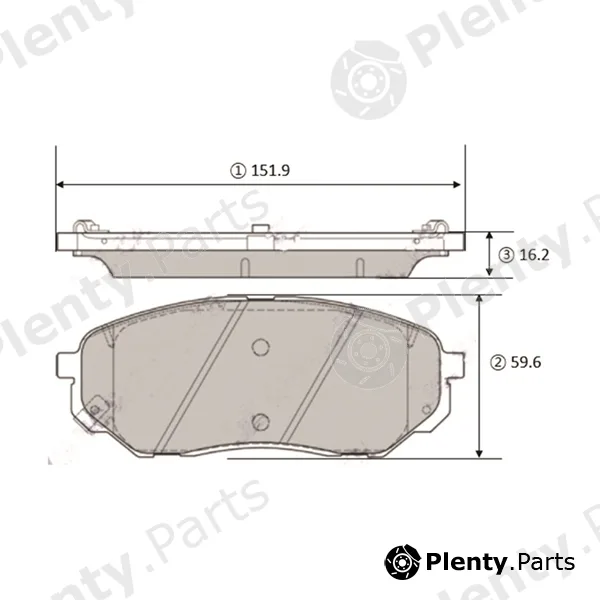 CTR GK1470 — Brake Pad Set, disc brake