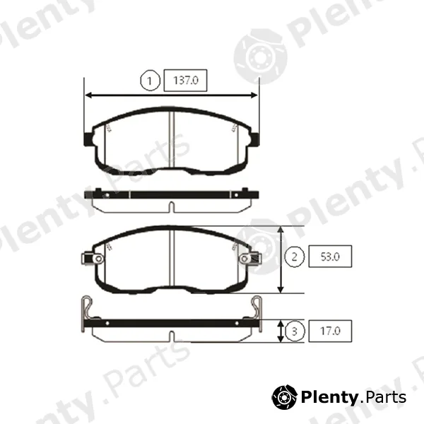 CTR GK0764 — Brake Pad Set, disc brake