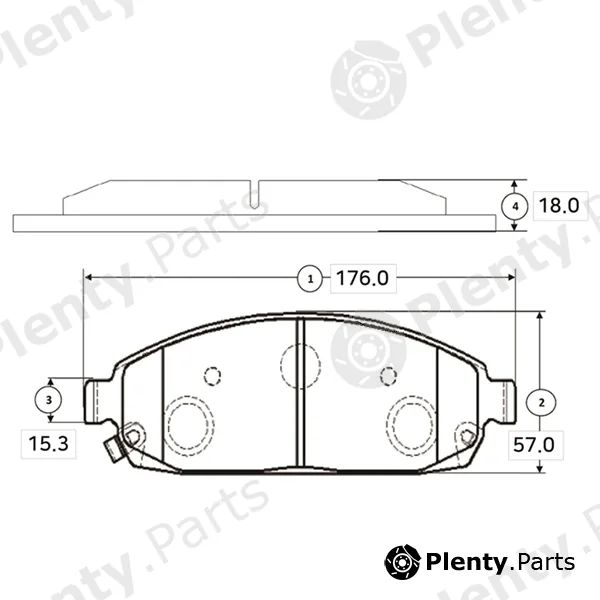 CTR GK0098 — Brake Pad Set, disc brake