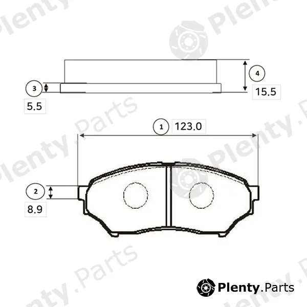 CTR GK0603 — Brake Pad Set, disc brake