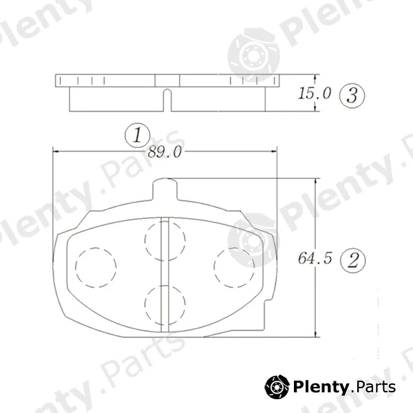 CTR GK1332 — Brake Pad Set, disc brake