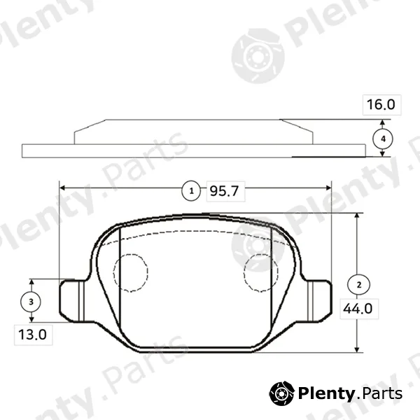 CTR GK0243 — Brake Pad Set, disc brake