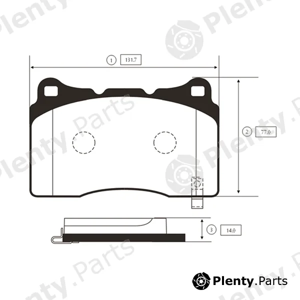 CTR GK1013 — Brake Pad Set, disc brake