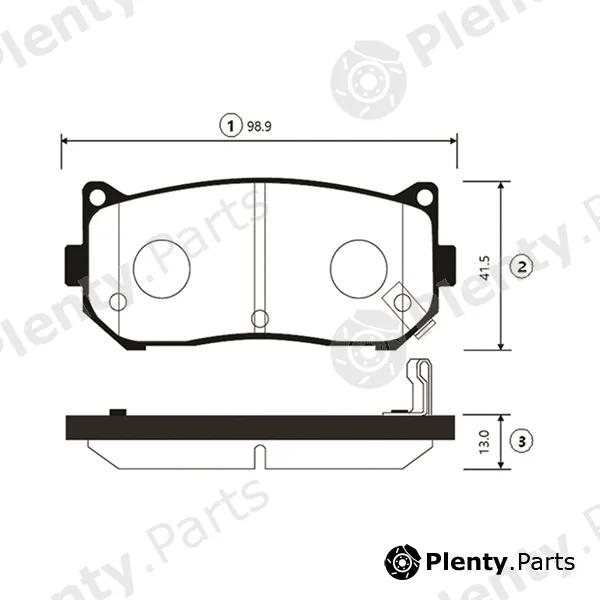 CTR GK0516 — Brake Pad Set, disc brake