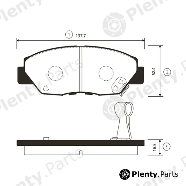CTR GK0352 — Brake Pad Set, disc brake