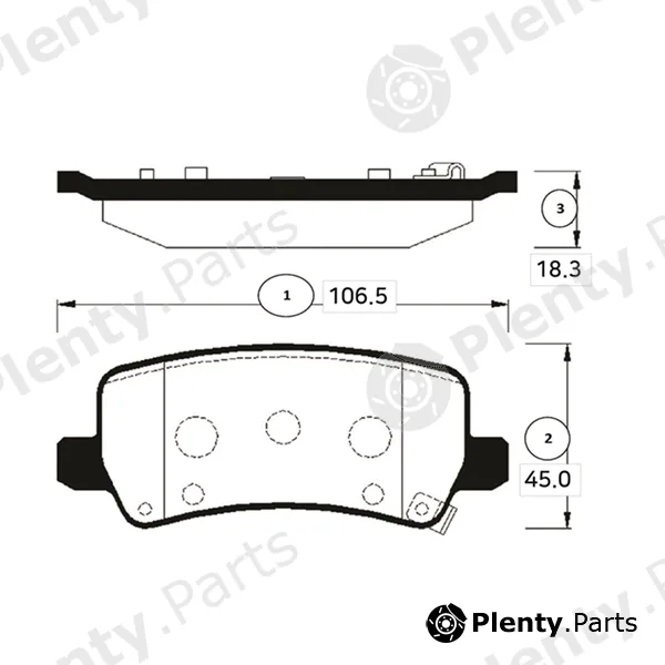 CTR GK0502 — Brake Pad Set, disc brake