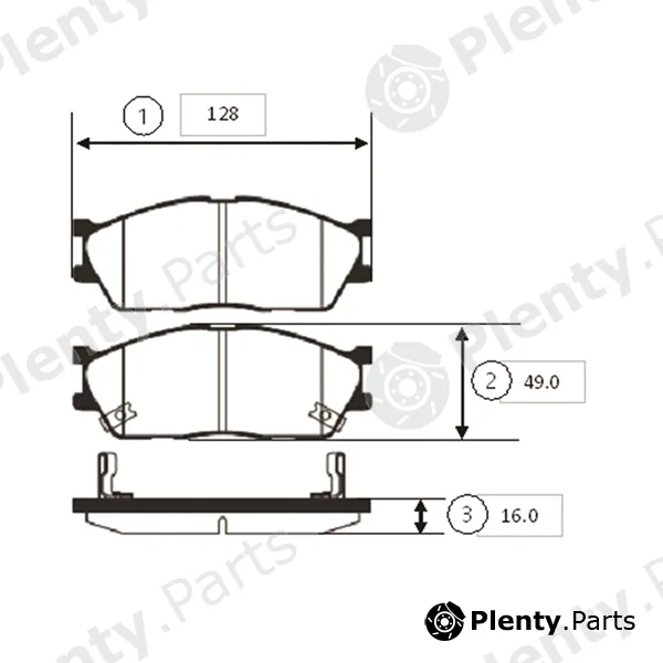 CTR GK0529 — Brake Pad Set, disc brake