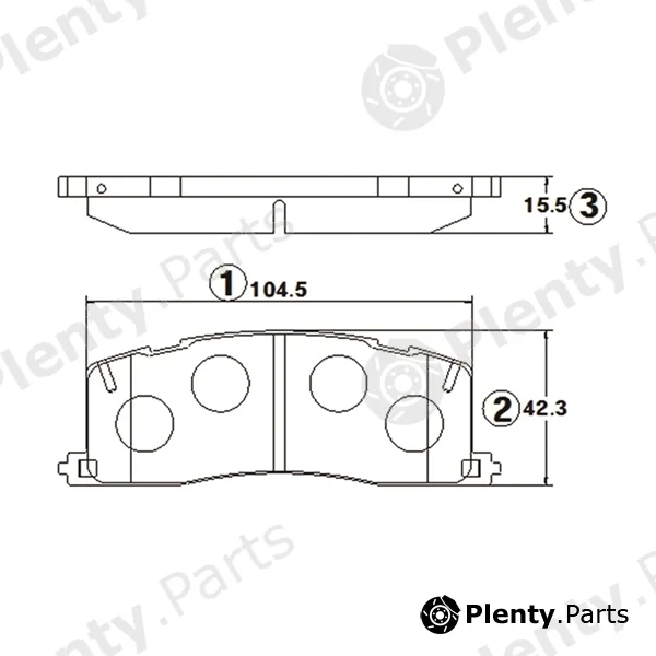 CTR GK1052 — Brake Pad Set, disc brake