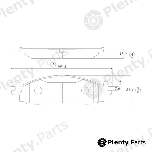 CTR GK1334 — Brake Pad Set, disc brake