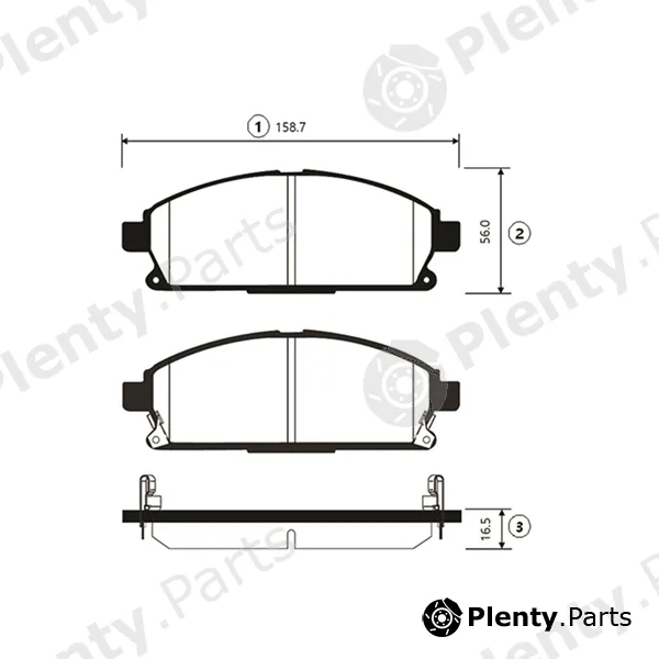 CTR GK0840 — Brake Pad Set, disc brake