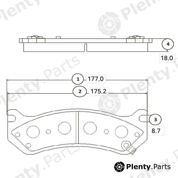 CTR GK0248 — Brake Pad Set, disc brake