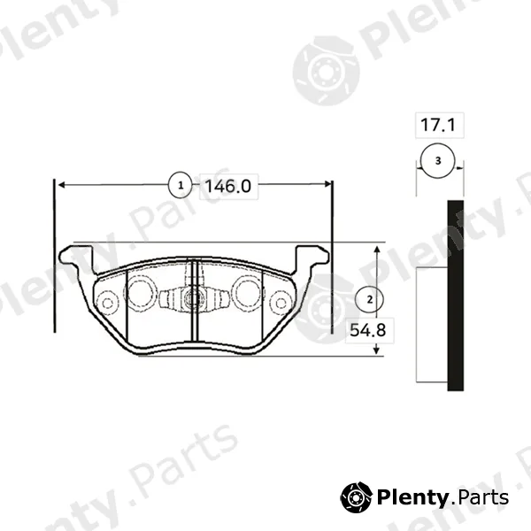CTR GK0206 — Brake Pad Set, disc brake