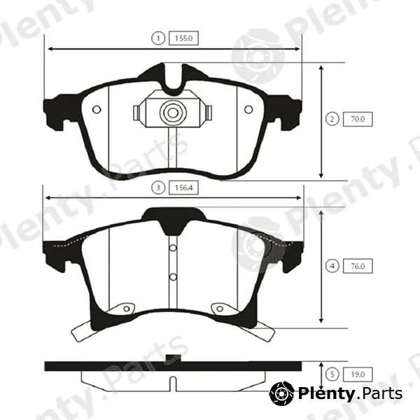 CTR GK0302 — Brake Pad Set, disc brake
