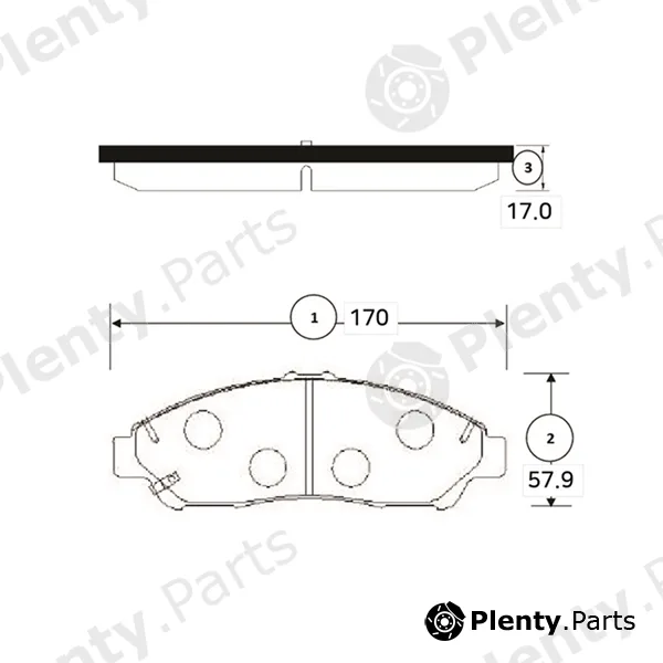CTR GK1344 — Brake Pad Set, disc brake