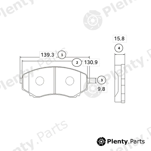 CTR GK0656 — Brake Pad Set, disc brake