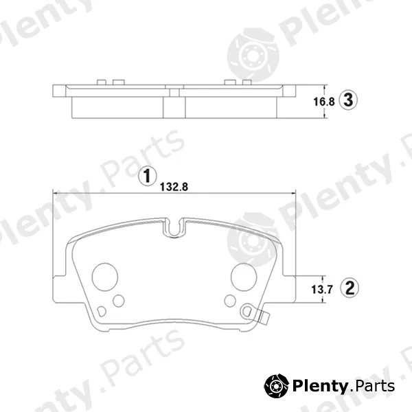 CTR GK1405 — Brake Pad Set, disc brake