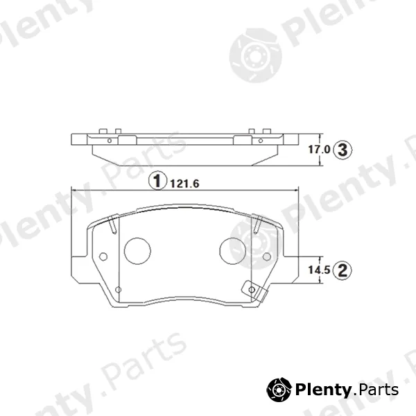 CTR GK1392 — Brake Pad Set, disc brake