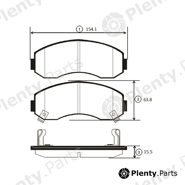 CTR GK0521 — Brake Pad Set, disc brake