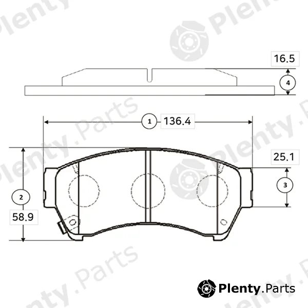 CTR GK0210 — Brake Pad Set, disc brake