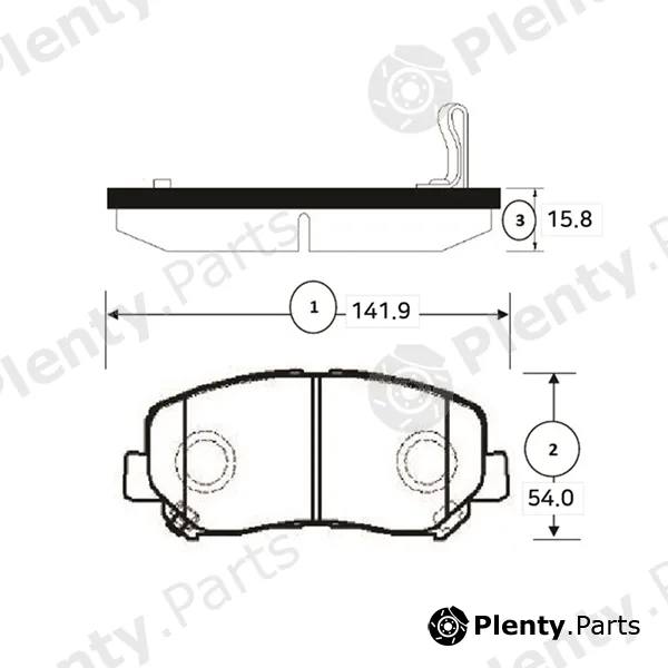 CTR GK1354 — Brake Pad Set, disc brake