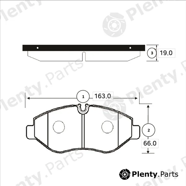 CTR GK0071 — Brake Pad Set, disc brake