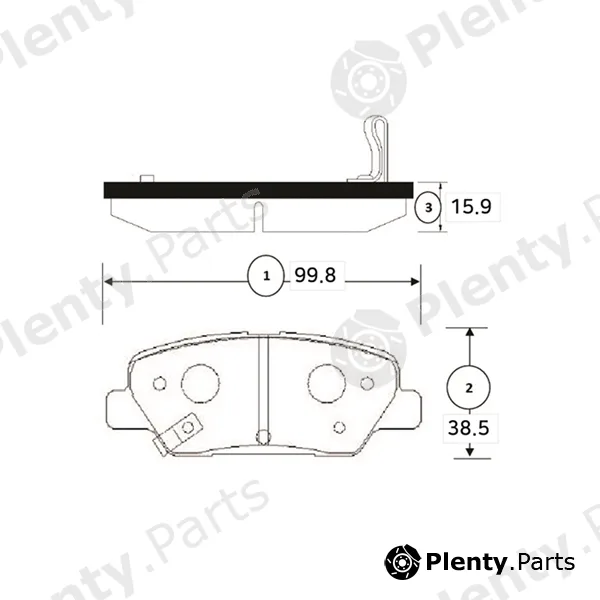 CTR GK1347 — Brake Pad Set, disc brake