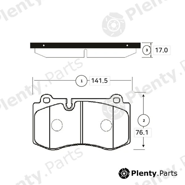 CTR GK0033 — Brake Pad Set, disc brake