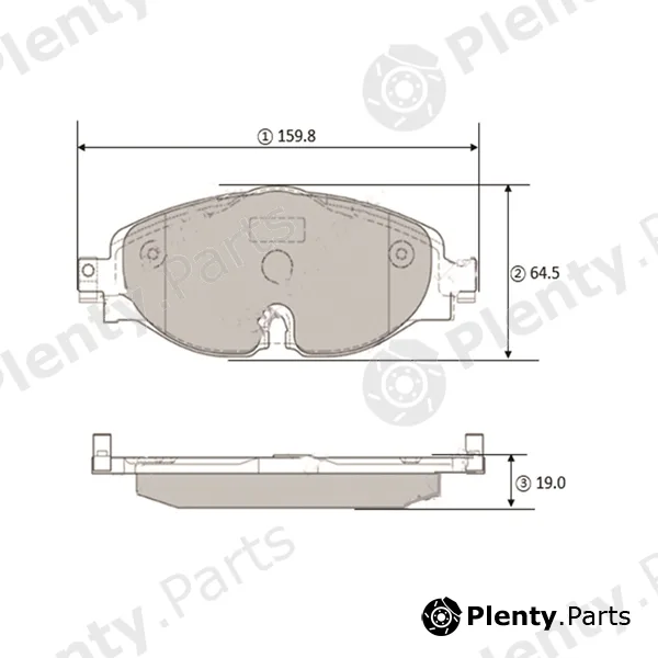 CTR GK1434 — Brake Pad Set, disc brake