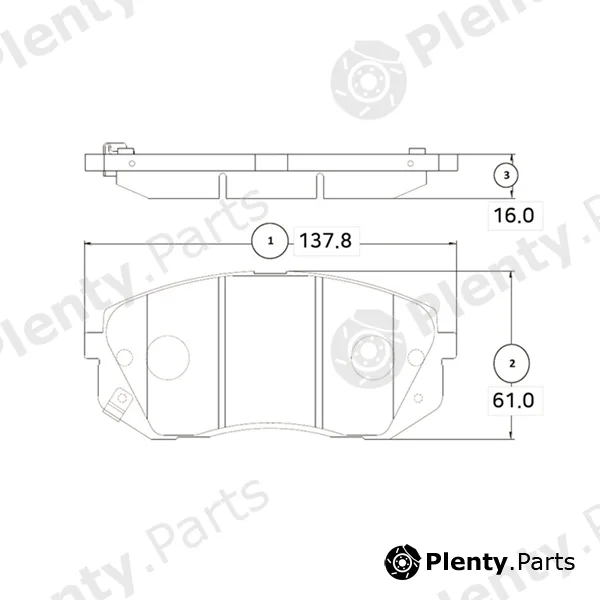 CTR GK1370 — Brake Pad Set, disc brake