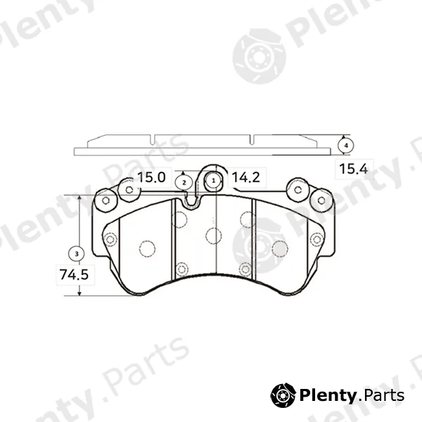 CTR GK1260 — Brake Pad Set, disc brake