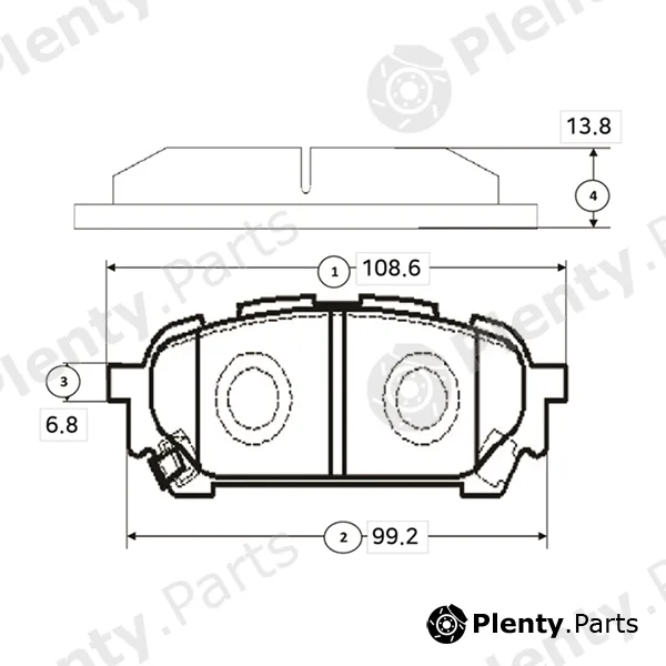 CTR GK0992 — Brake Pad Set, disc brake