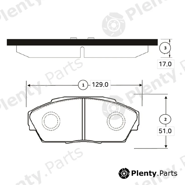 CTR GK0326 — Brake Pad Set, disc brake