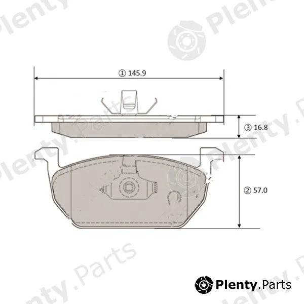 CTR GK1462 — Brake Pad Set, disc brake