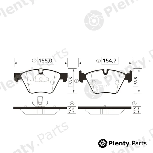 CTR GK0020 — Brake Pad Set, disc brake